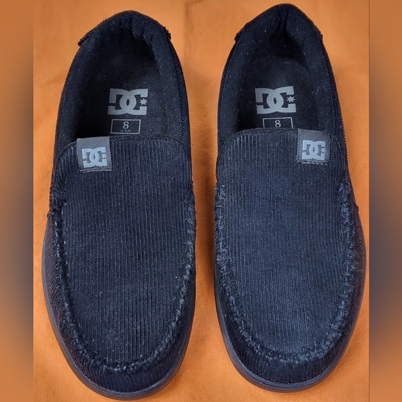 DC Villain Courdoroy Skate Shoes Black/Black size M8 W9.5-10 EUC - Picture 4 of 6